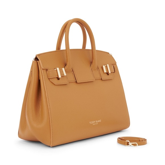 Teddy Blake Gigi Dollarino Bag With Strap in Caramel 11” - Picture 2 of 13